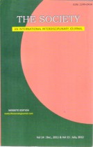 THE SOCIETY AN INTERNATIONAL INTERDISCIPLINARY JOURNAL